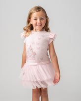 Caramelo Kids SS24 pink pearl vanity dress