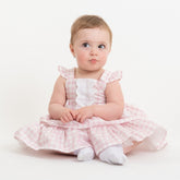 Caramelo Baby Girls Country Kitchen Bow Dress with Pants