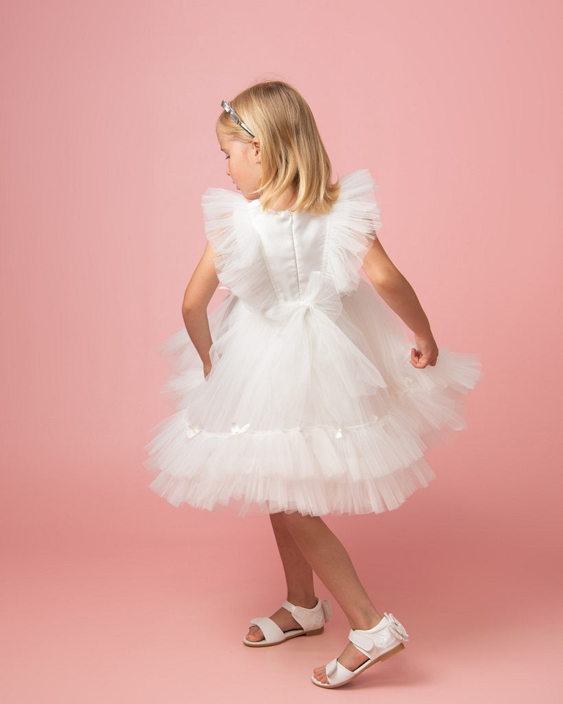 Pearl Flower Party Dress Ivory Pearl Flower Party Dress Ivory