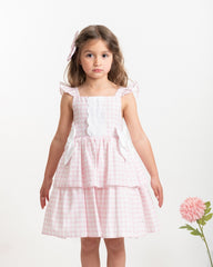 Country Kitchen Bow Dress Pink