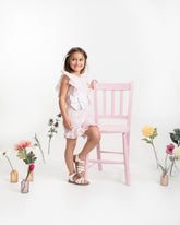 Caramelo Kids Country Kitchen bow playsuit pink.