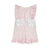 Caramelo Kids Country Kitchen bow playsuit pink.