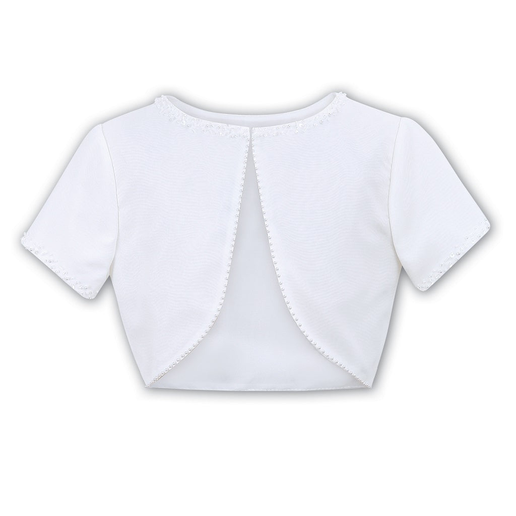 Sarah Louise 057001 Satin Bolero White