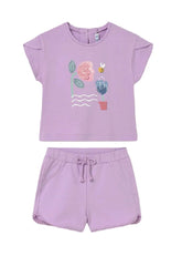 Baby Girls Mayoral T-Shirt & Chenille Shorts