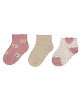 Baby Girls Mayoral Orchid 3 Pair Sock Set