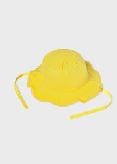 Mayoral Baby Girls Rersible Yellow Hat
