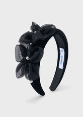 Mayoral Girls Velvet Headband Black