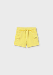 MAYORAL Baby Boys cotton bermuda shorts. Lemon 