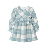 Girls Check Dress Bluebell