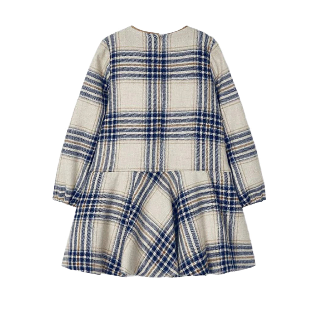 Mayoral Girls Navy Check Dress