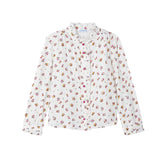 Mayoral Girls printed blouse natural