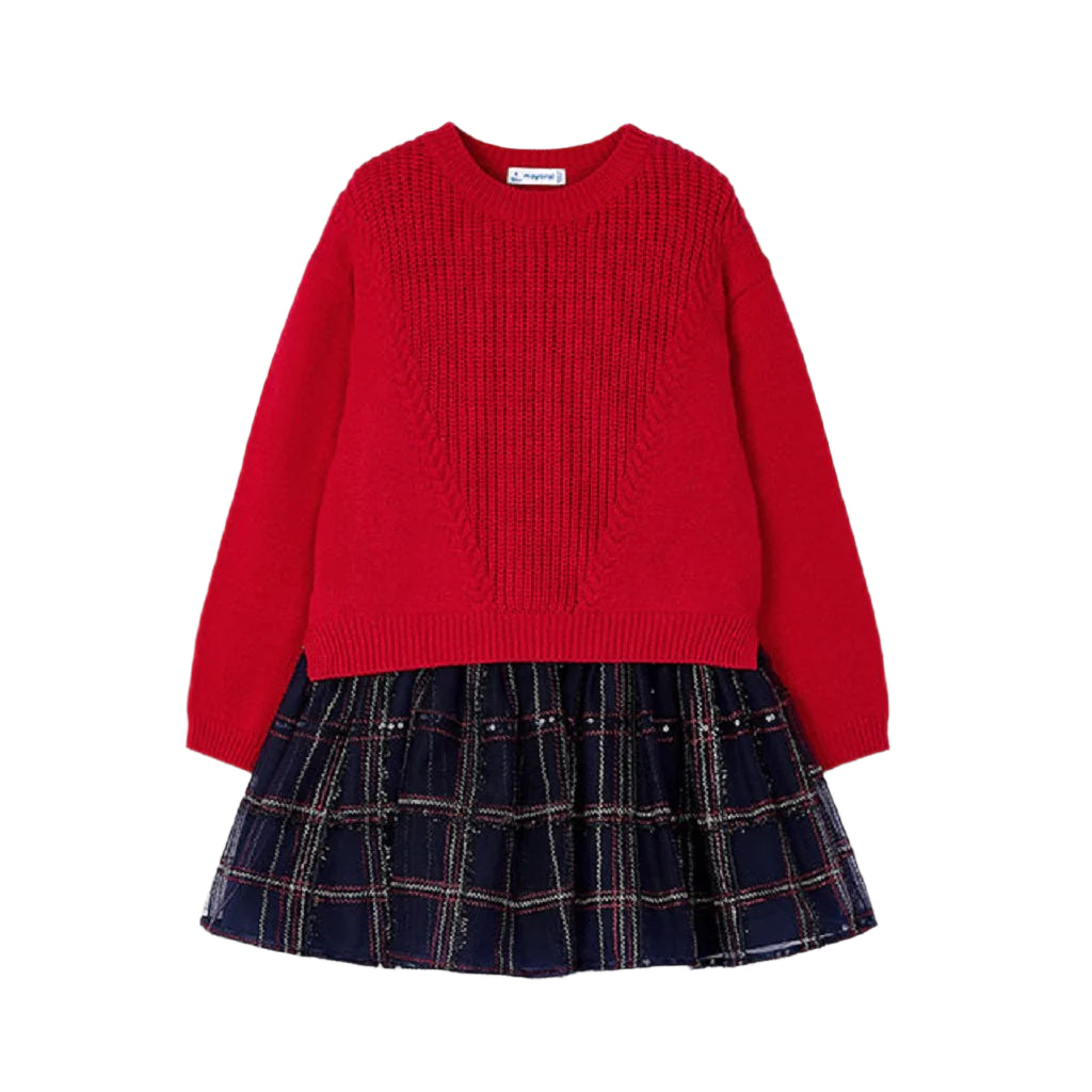 Mayoral Girls dress cherry