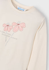 Girls Macchiato Floral Print Top