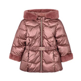 Girls Mayoral Pink Glossy Coat