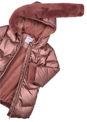 Girls Mayoral Pink Glossy Jacket