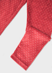 Girls Mayoral Long Sleeved Top and Velvet Leggings