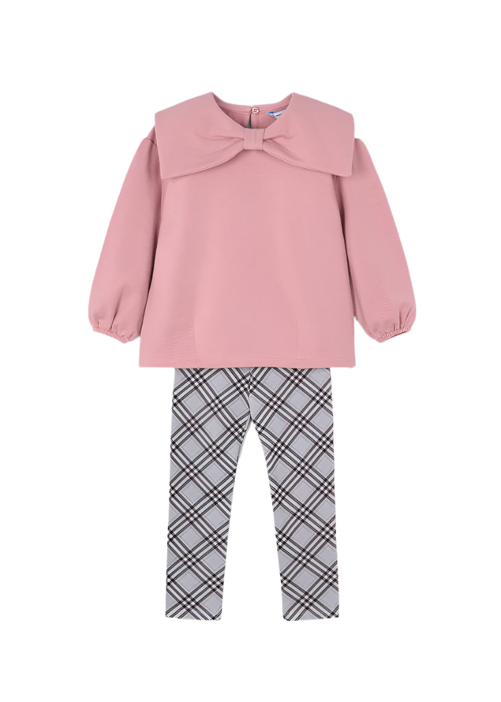 Girls Mayoral Pullover Legging Set Pink