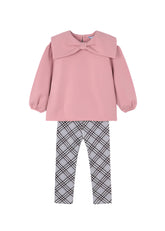 Girls Mayoral Pullover Legging Set Pink