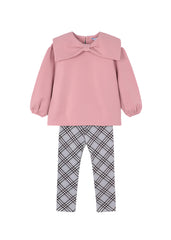 Girls Mayoral Pullover Legging Set Pink