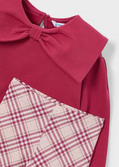 Girls Mayoral Red Pullover Legging Set