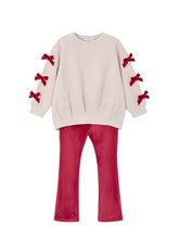 Girls Cherry Pullover Legging Set