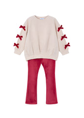 Girls Cherry Pullover Legging Set