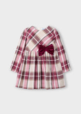 Girls Mayoral Cherry Red Plaid Dress