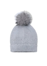 Girls Mayoral Soft Knit Hat Silver