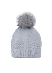 Girls Mayoral Soft Knit Hat Silver