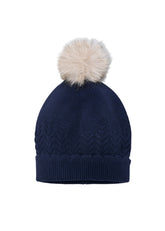 Girls Mayoral Soft Knit Hat Navy