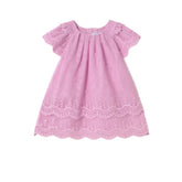 Baby Girls Embroidered Tulle Dress Mauve