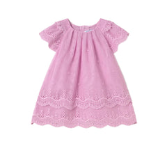Baby Girls Embroidered Tulle Dress Mauve