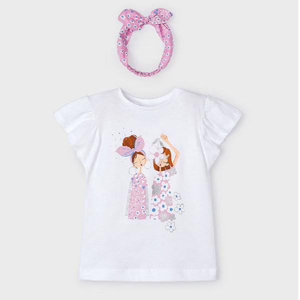 Girls T-Shirt with Hairband