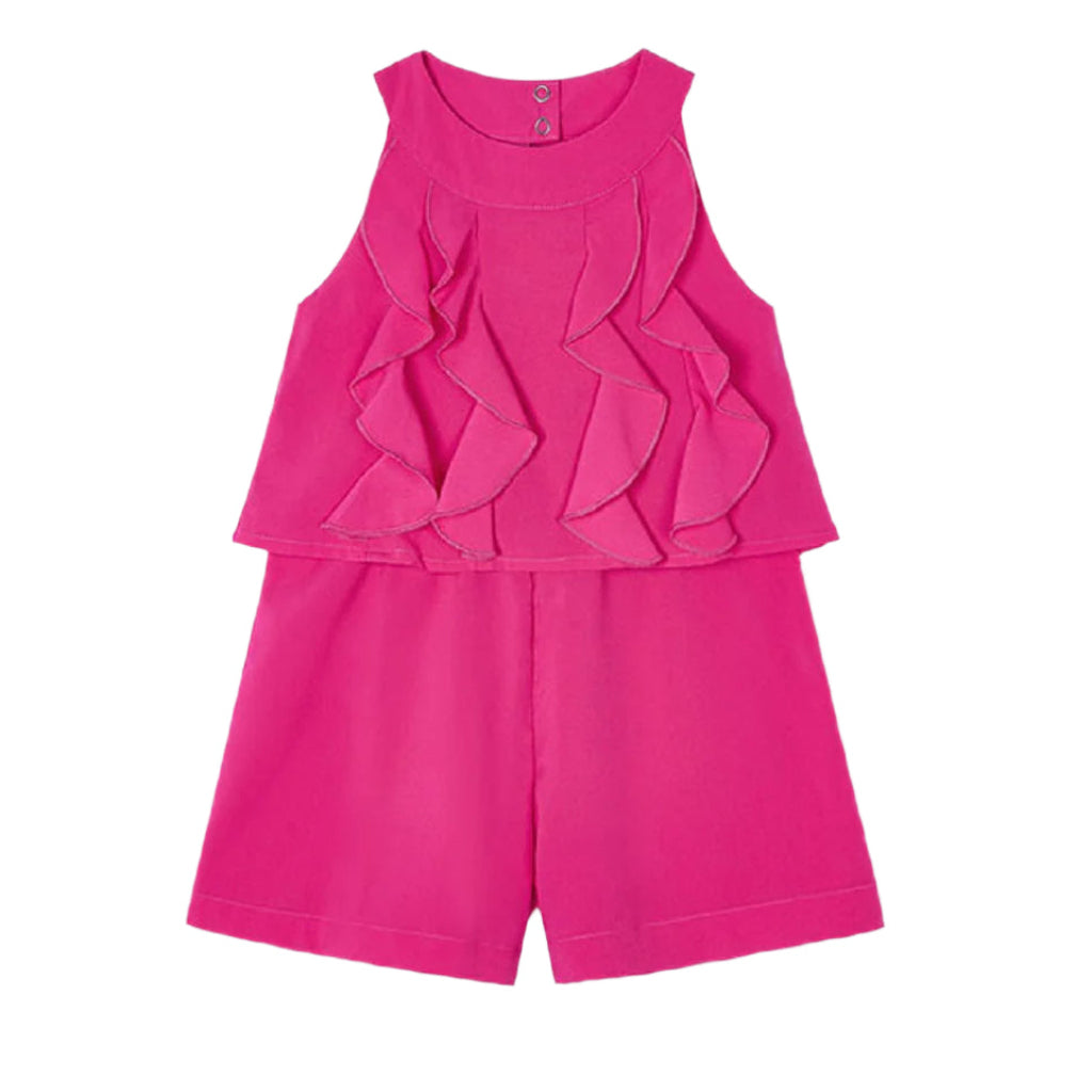 Girls Sophia Playsuit Fuchsia