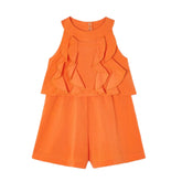 Mayoral Girls Colour Explosion Jumpsuit Orange