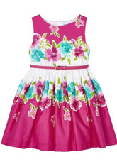 Mayoral Girls Floral Print Dress
