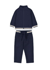 Mayoral Baby Boys Smart Trouser Set in premium viscose blend. Features soft, breathable fabric with secure zipper closure for effortless dressing