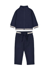 Mayoral Baby Boys Smart Trouser Set in premium viscose blend. Features soft, breathable fabric with secure zipper closure for effortless dressing