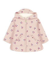 Mayoral Baby Girls Raincoat with charming heart print. Water-resistant polyester and polyurethane exterior with soft polyester lining. Perfect for rainy days in style.