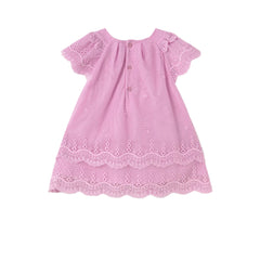 Baby Girls Embroidered Tulle Dress Mauve