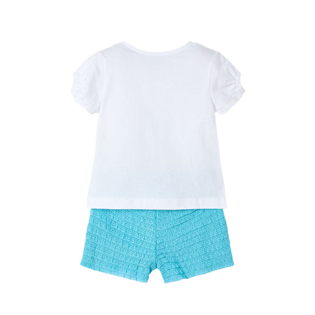 Girls Caribbean Knit Short Set Agate Girls Caribbean Knit Short Set Agate
