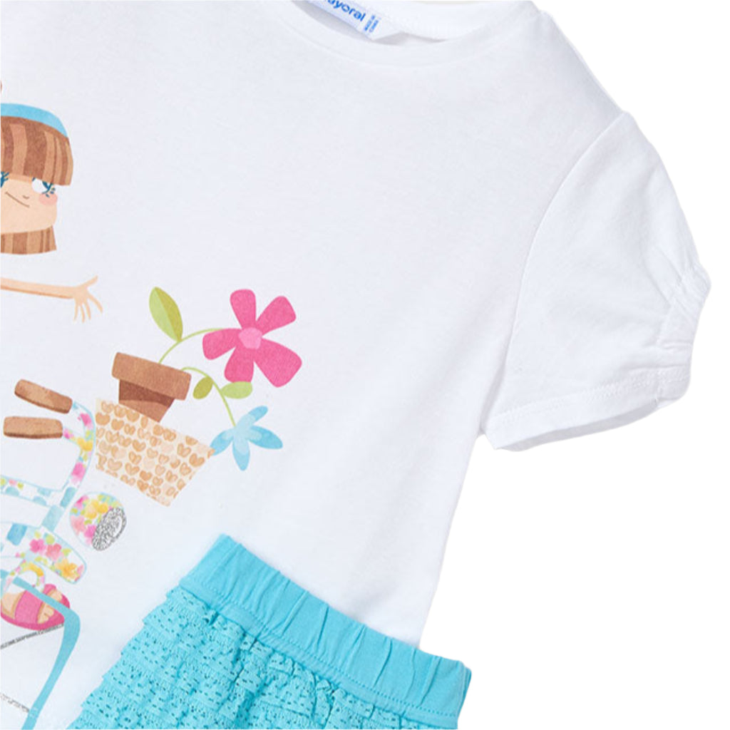 Girls Caribbean Knit Short Set Agate Girls Caribbean Knit Short Set Agate
