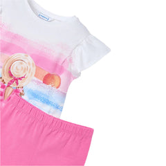 Girls Caribbean Leggings Set Camellia