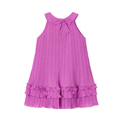Girls Orchid Pleated Dress