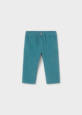Mayoral Baby Boys Micro-Cord Trousers in soft blue