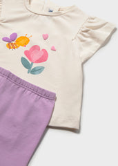 Baby Girls Mayoral Leggings Set Lilac