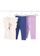 Girls Mayoral Leggings Set Lilac