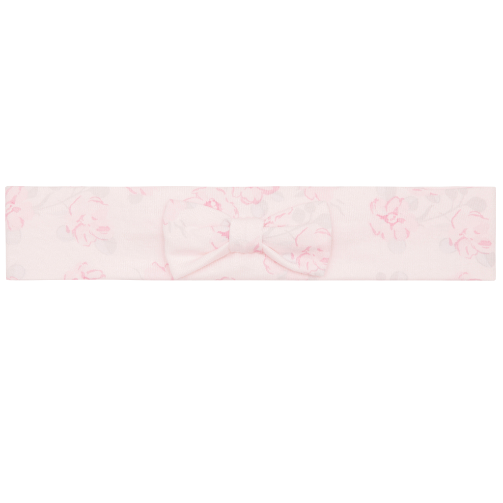Baby Pink Floral Babygrow & Hairband Baby Pink Floral Babygrow & Hairband