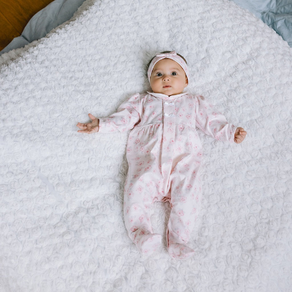 Emile et Rose Baby Pink Babygrow & Hairband Emile et Rose Baby Pink Babygrow & Hairband