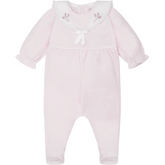 KATIE Baby Pink Velour All In One